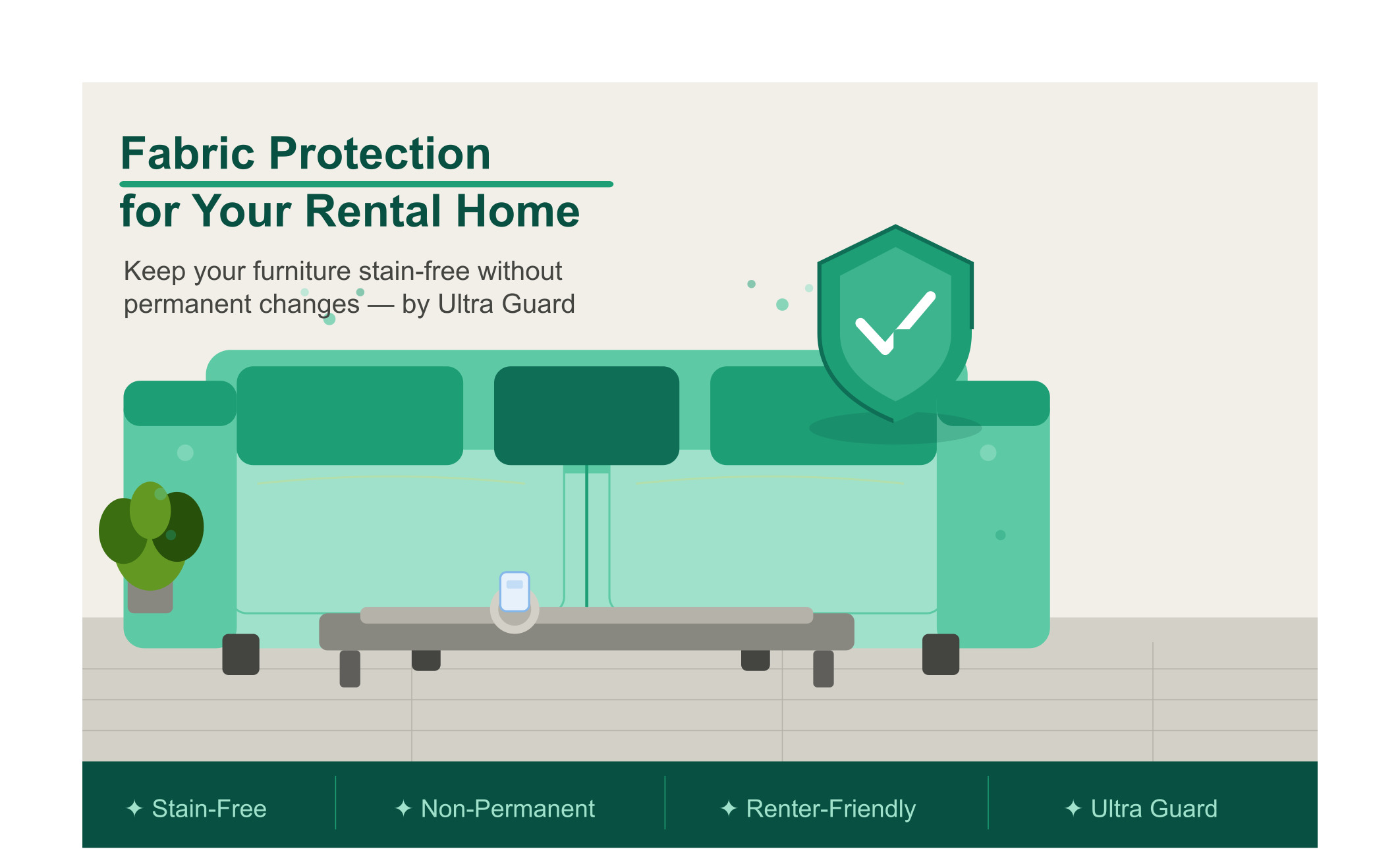 How to protect fabric furniture in a rental home or apartment